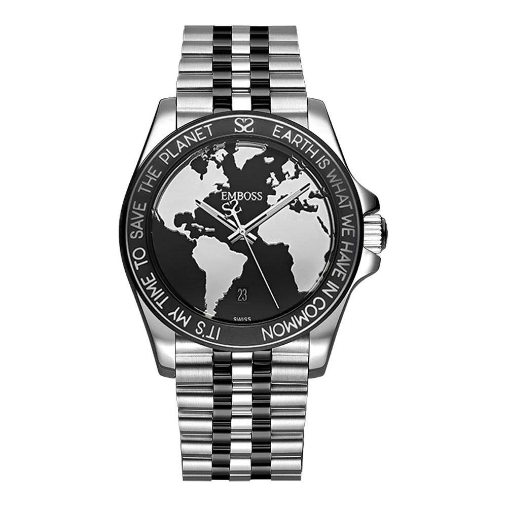 שעון יד לגבר EMSPMASBBM2000 EMBOSS Save The Planet