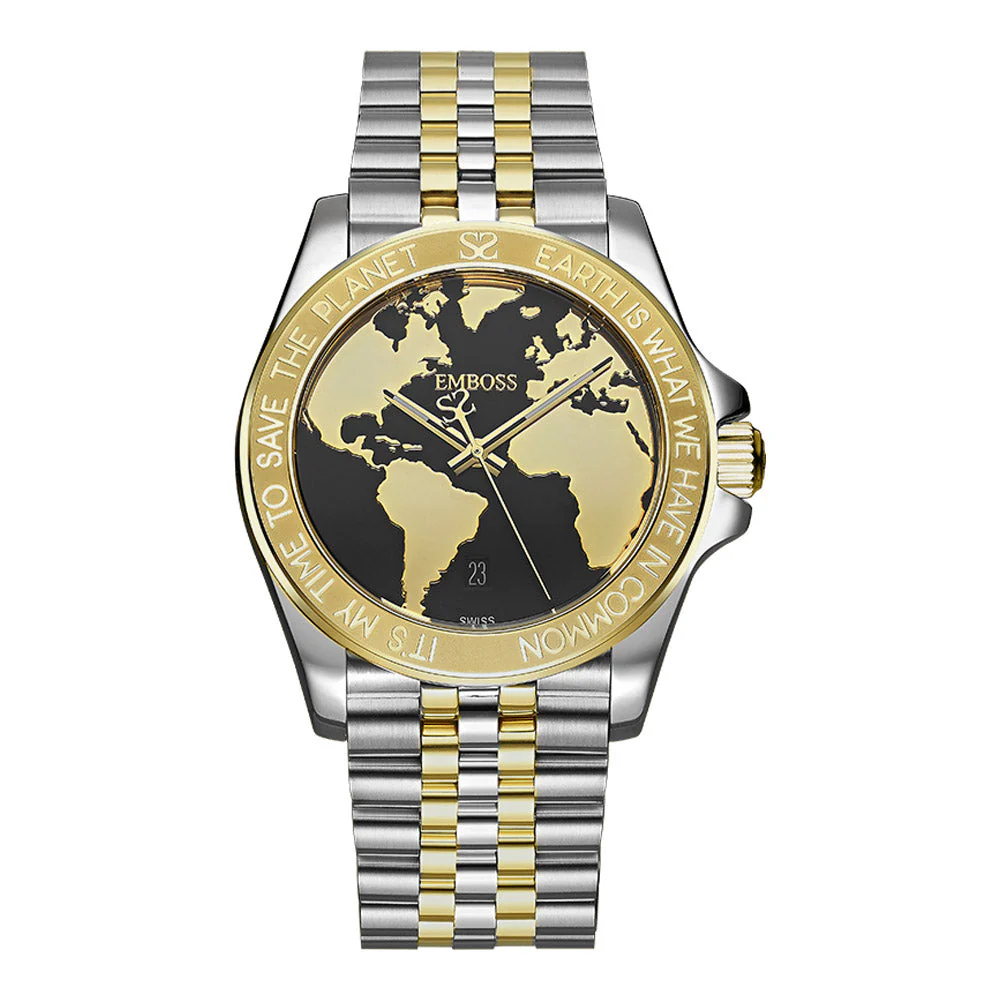 שעון יד לגבר EMBOSS Save The Planet SPMASYBM2000