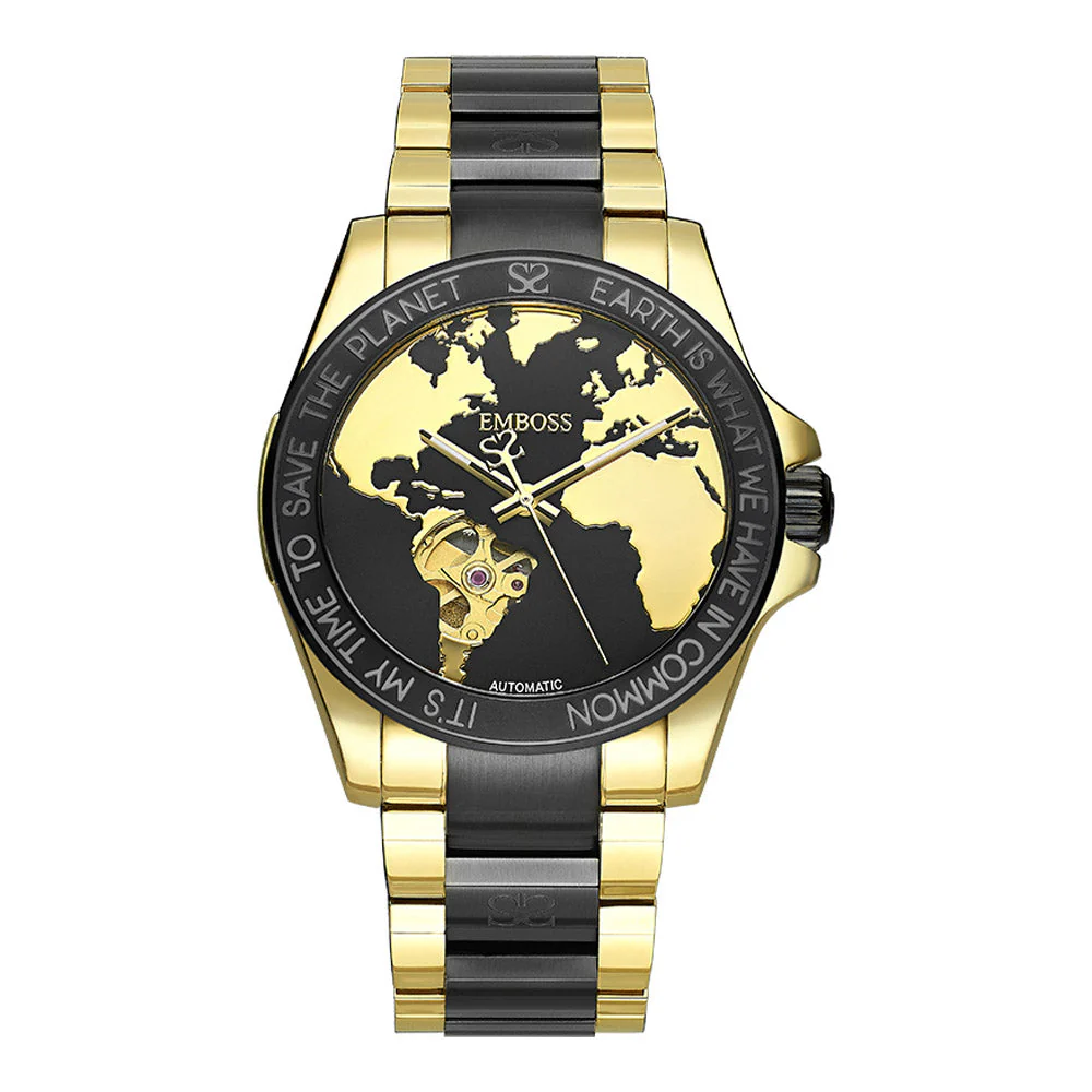 שעון יד לגבר EMSPMUYBBM2000 EMBOSS Save The Planet Automat