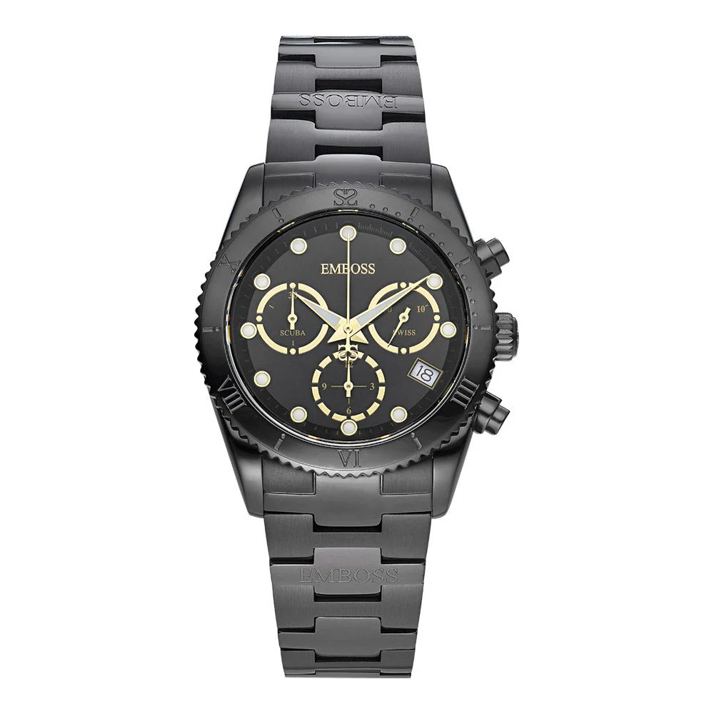 שעון יד לאישה Emboss Scuba Lady EMSCFCBKBMB000