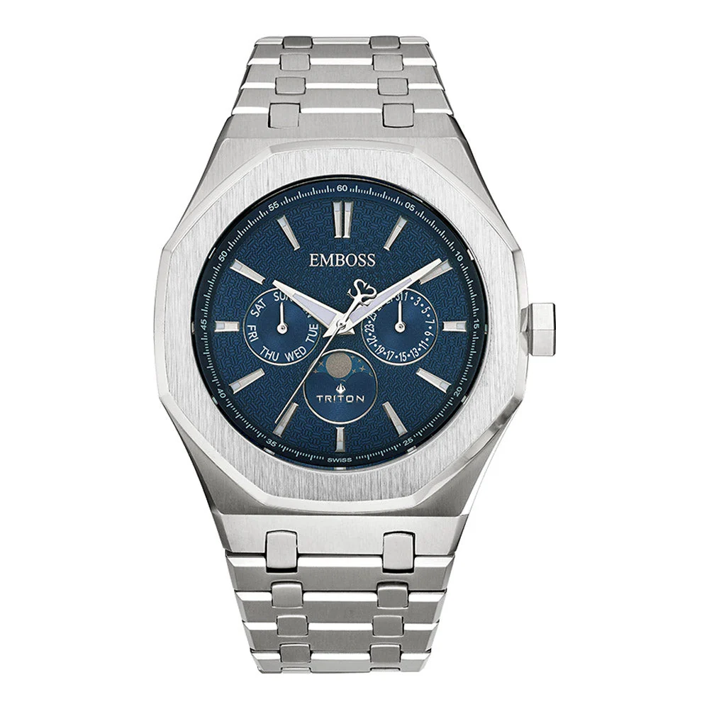שעון יד לגבר EMBOSS Triton Moon Phase EMTRMMSSNMS000