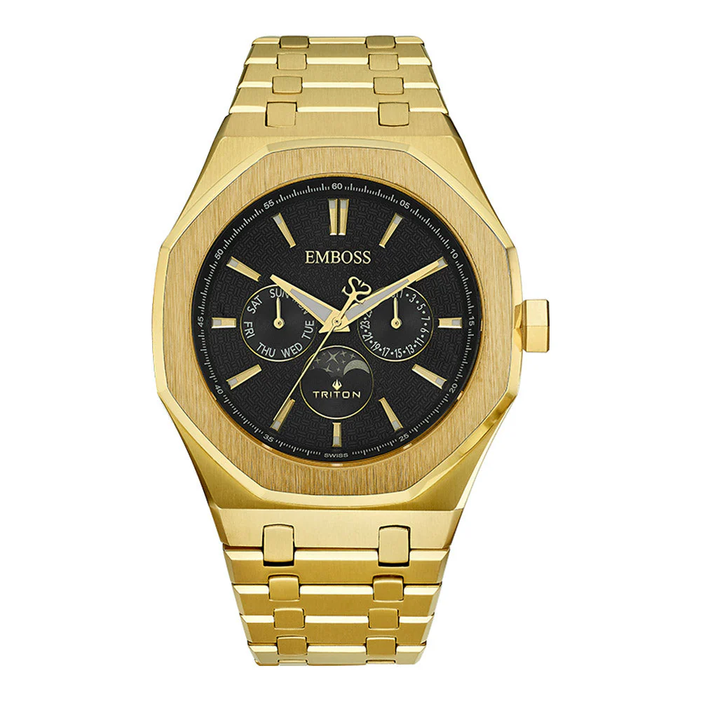 שעון יד לגבר EMTRMMYGBMY000 EMBOSS Triton Moon Phase