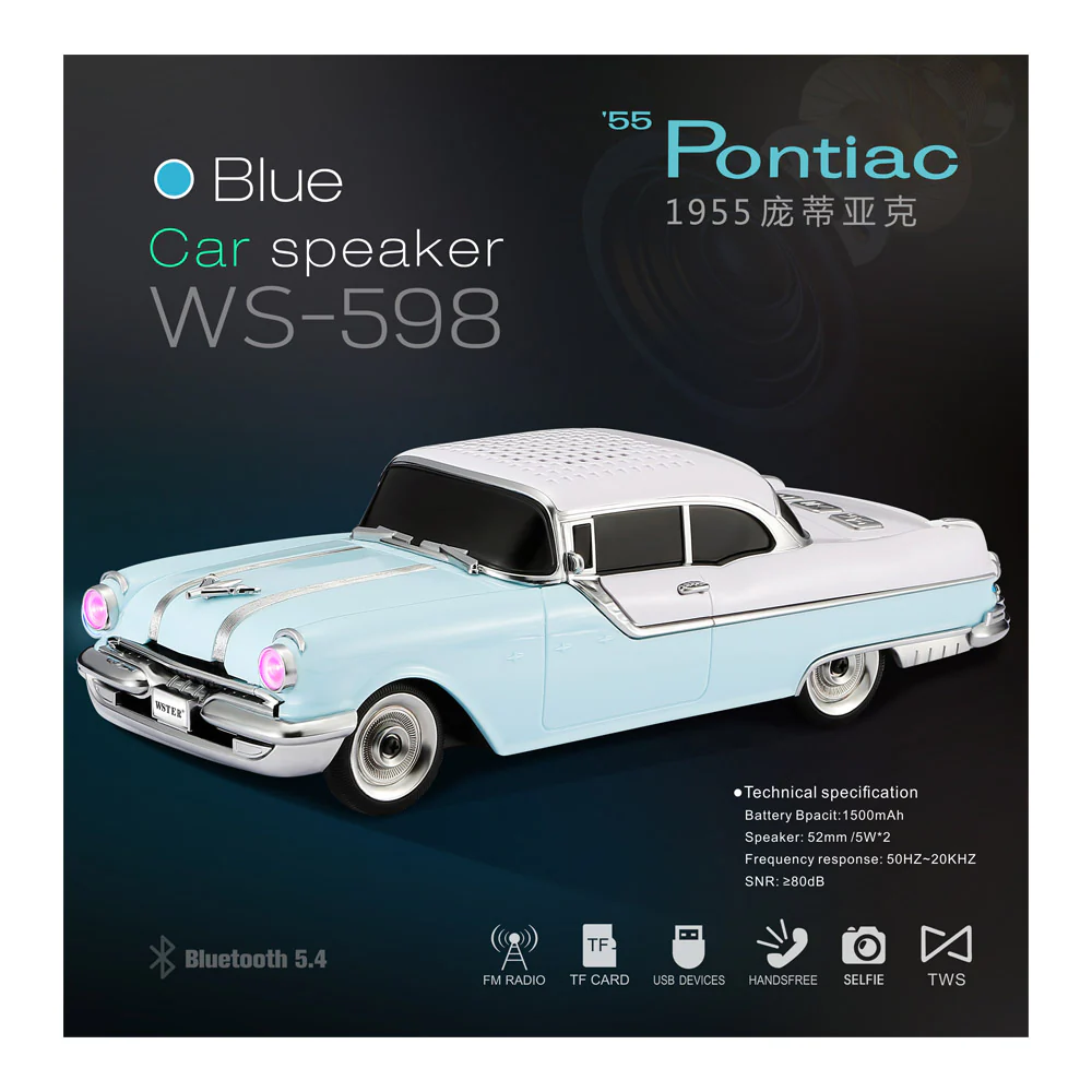 PONTIAC55 רמקול בלוטוס עוצמתי - Image 2