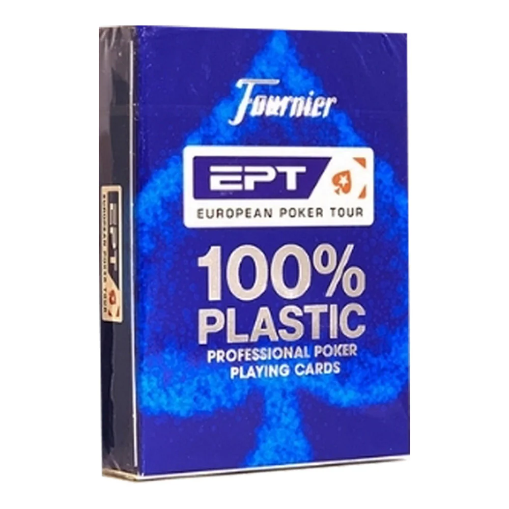 קלפים EPT לפוקר 100% פלסטיק כחול