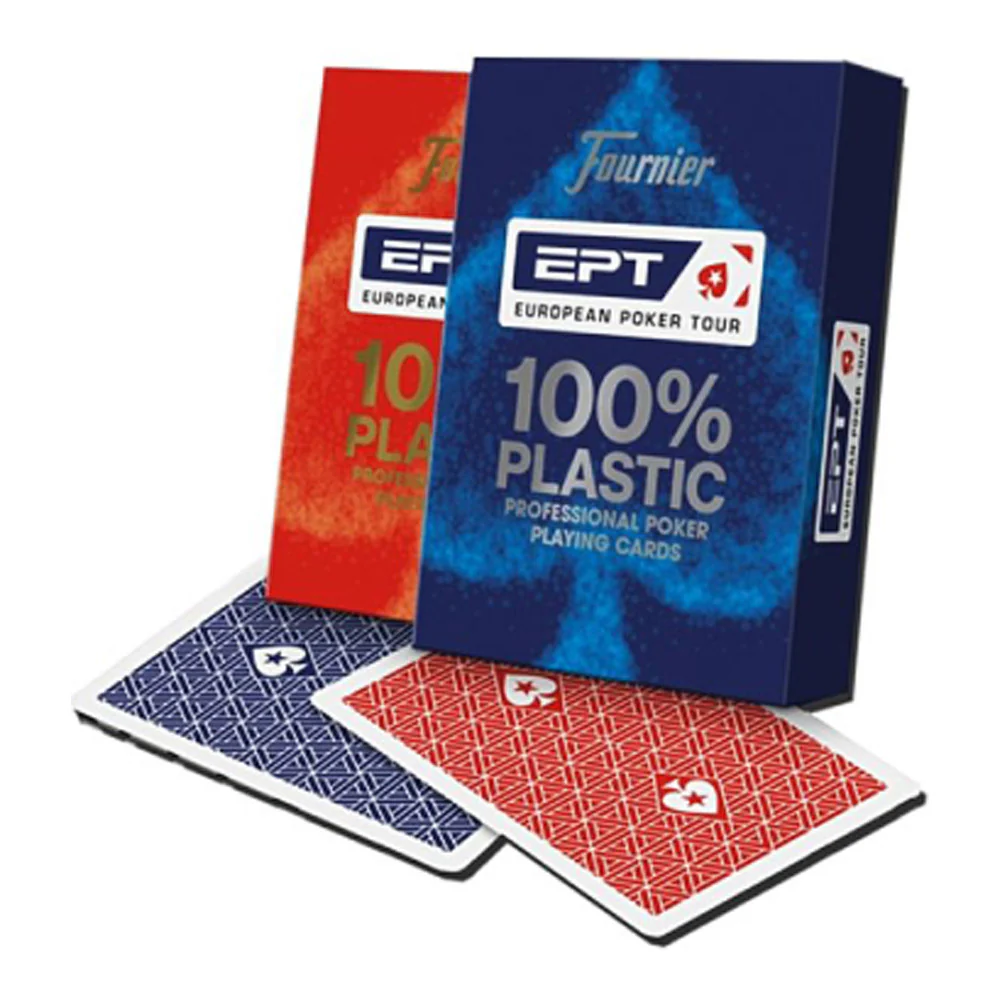 קלפים EPT לפוקר 100% פלסטיק כחול - Image 4