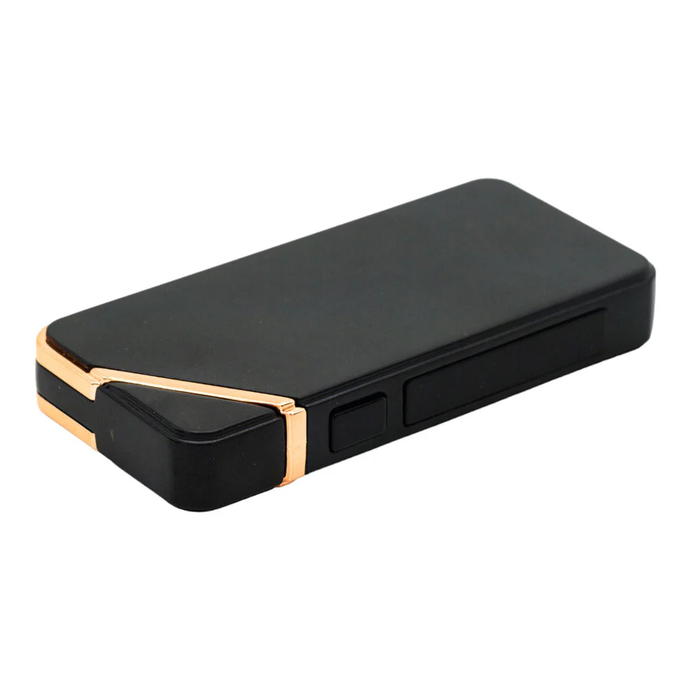 מצית זרמים USB בצבע שחור קלאסי