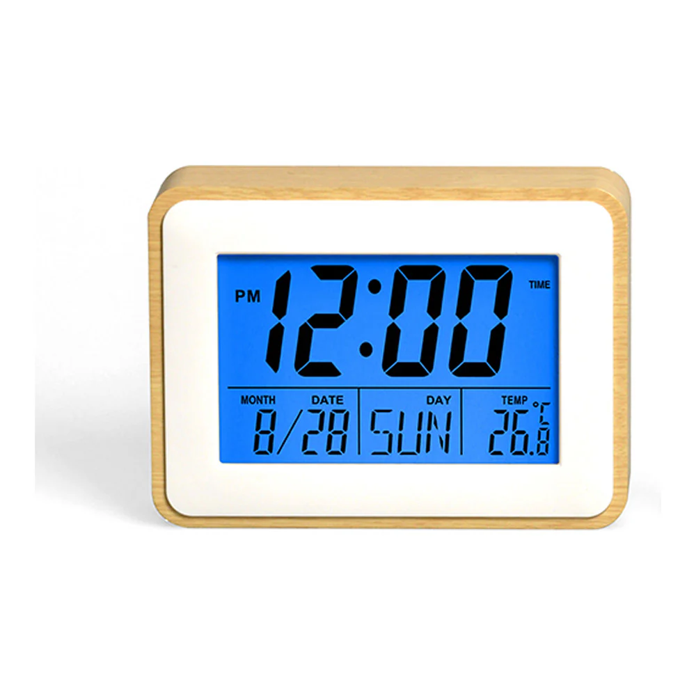 שעון LCD דיגיטלי מואר