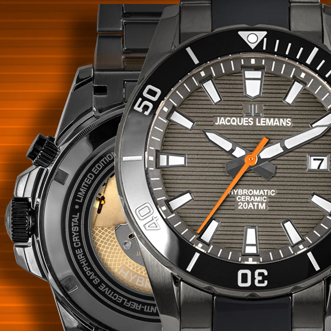 שעון יד לגבר JACQUES LEMANS HYBROMATIC LIMITED EDITION 1-2222A - Image 11