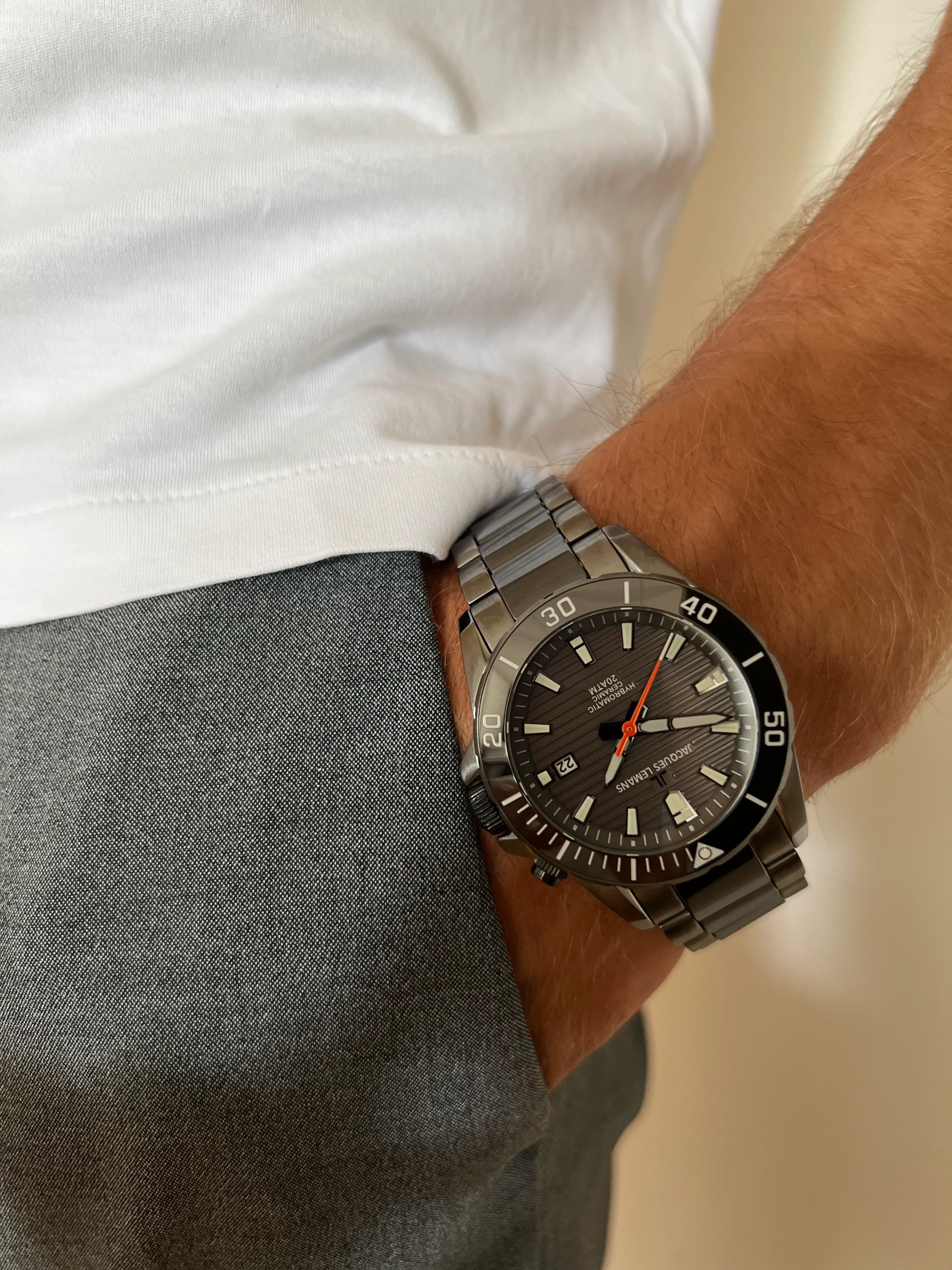 שעון יד לגבר JACQUES LEMANS HYBROMATIC LIMITED EDITION 1-2222A - Image 9