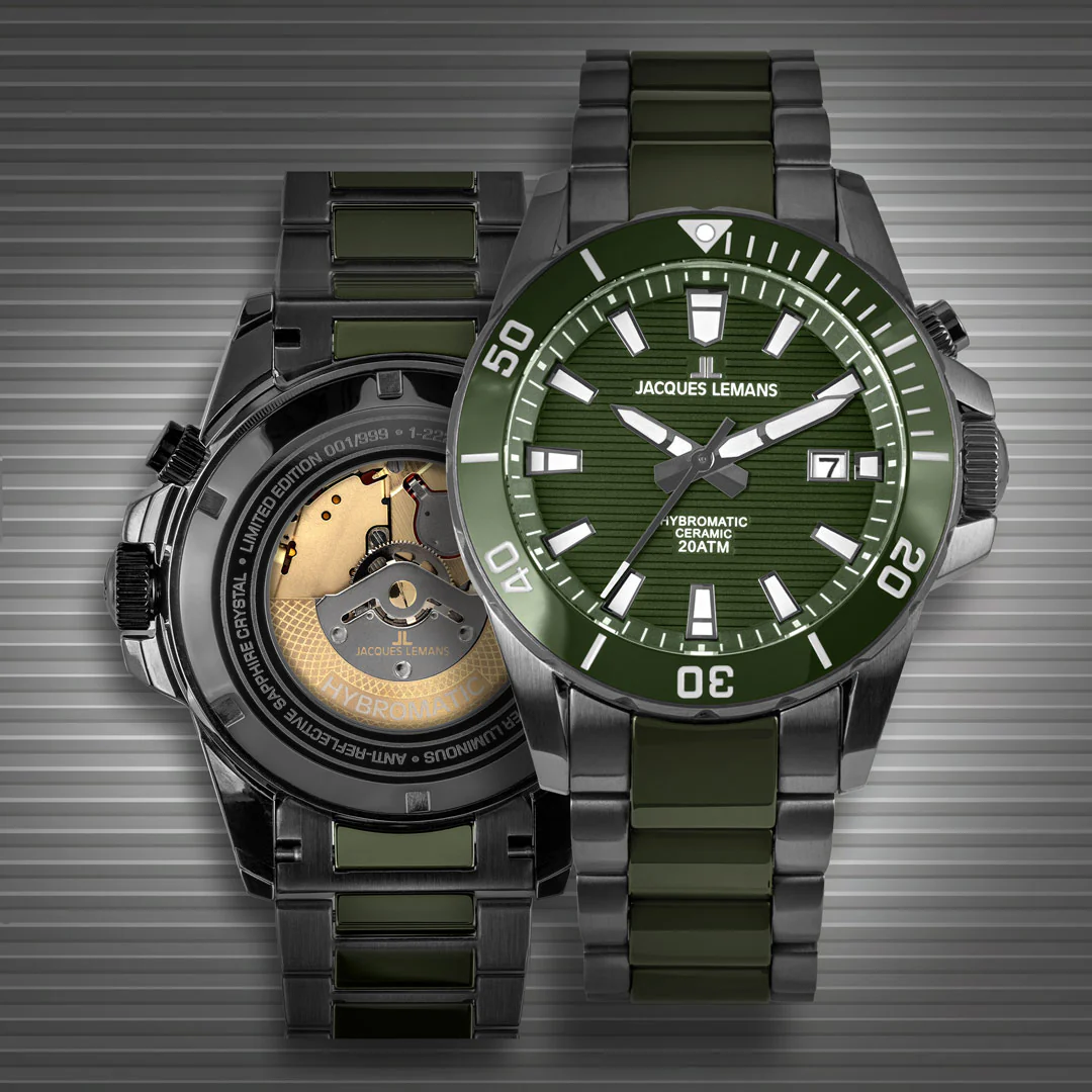 שעון יד לגבר JACQUES LEMANS HYBROMATIC LIMITED EDITION 1-2222F - Image 9