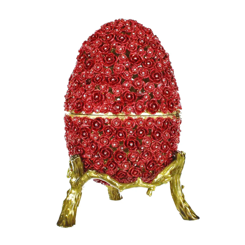 ביצת פברז'ה עם עיטורי פרחים - Image 18