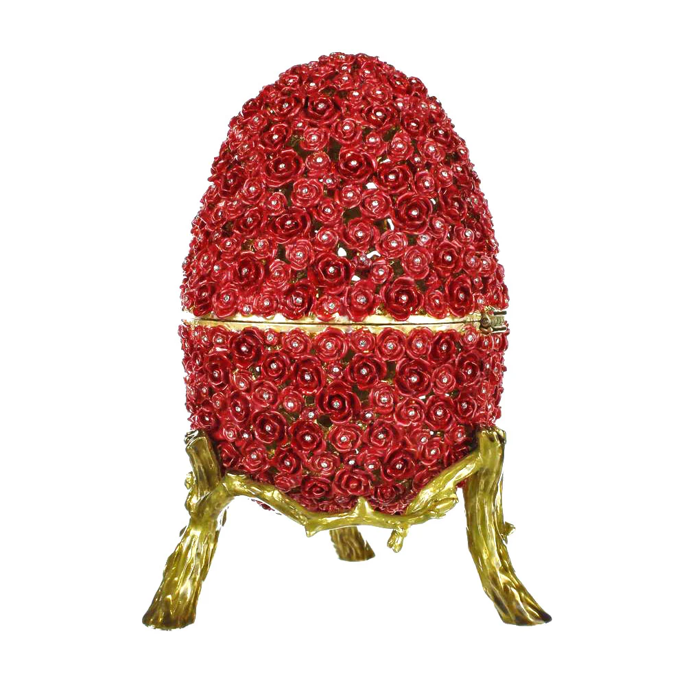 ביצת פברז'ה עם עיטורי פרחים - Image 19