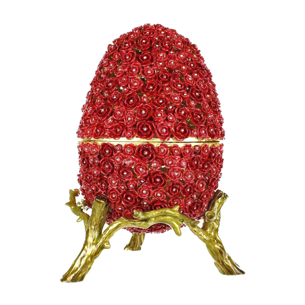 ביצת פברז'ה עם עיטורי פרחים - Image 6