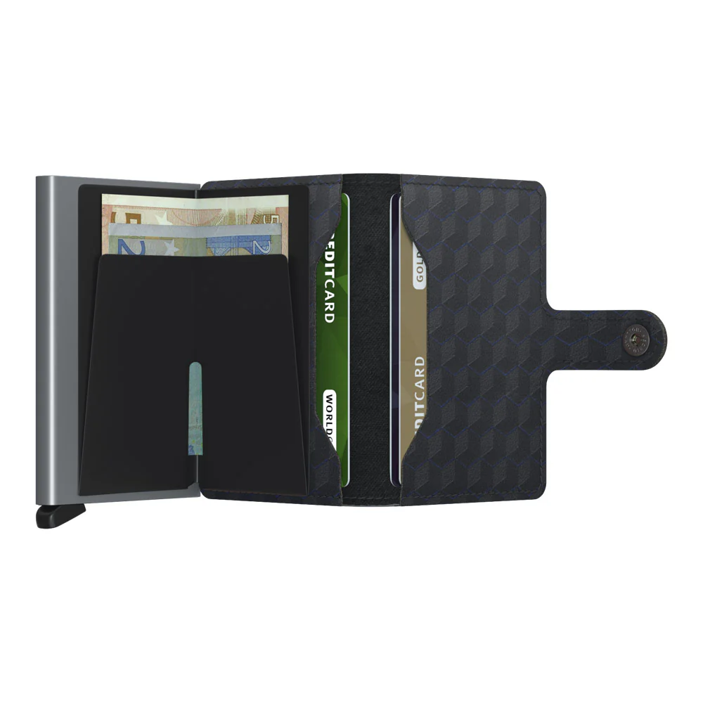 ארנק SECRID כרטיסים נשלפים Mini wallet Optical Black-Titanium - Image 4