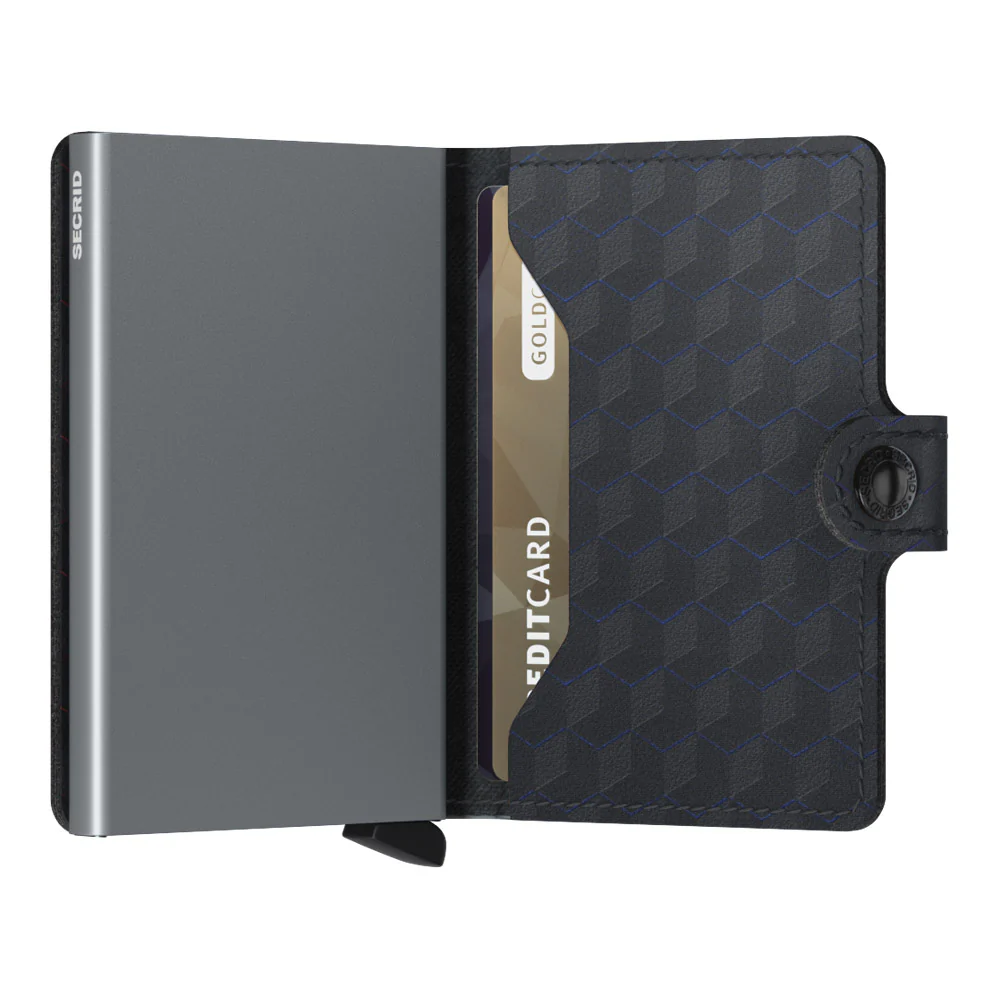 ארנק SECRID כרטיסים נשלפים Mini wallet Optical Black-Titanium - Image 5