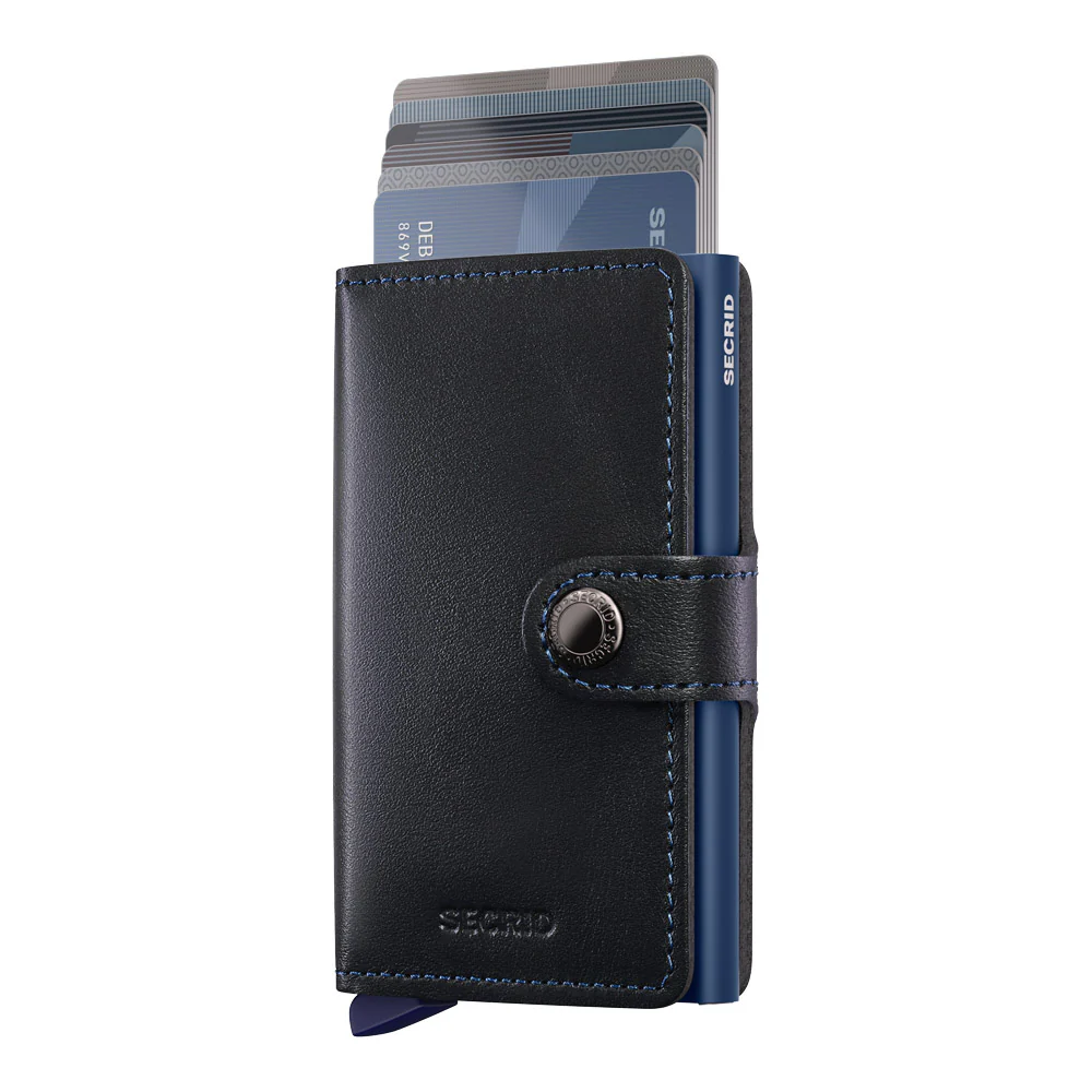ארנק SECRID כרטיסים נשלפים Mini wallet Original Black-Navy - Image 2
