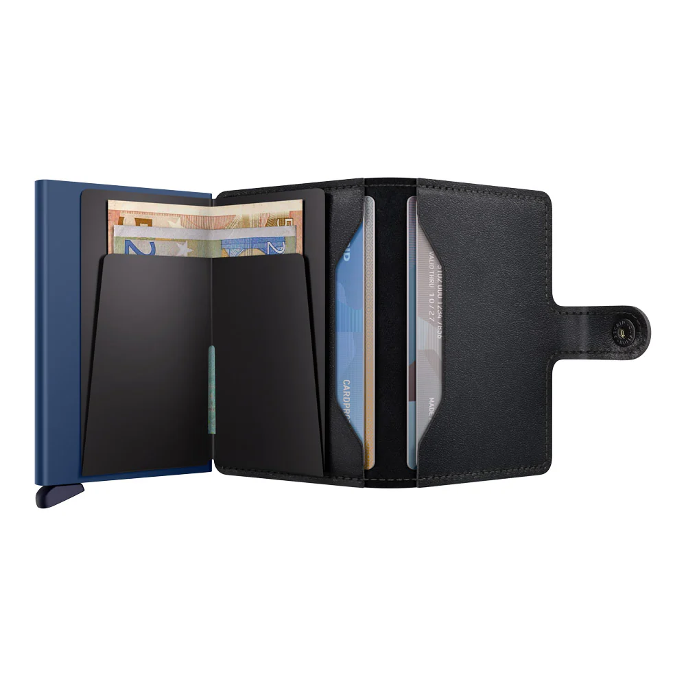 ארנק SECRID כרטיסים נשלפים Mini wallet Original Black-Navy - Image 4