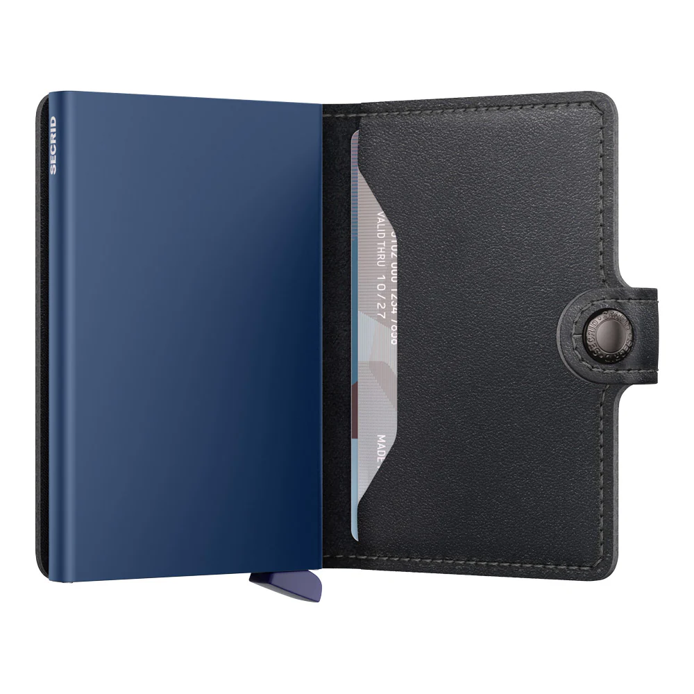 ארנק SECRID כרטיסים נשלפים Mini wallet Original Black-Navy - Image 5