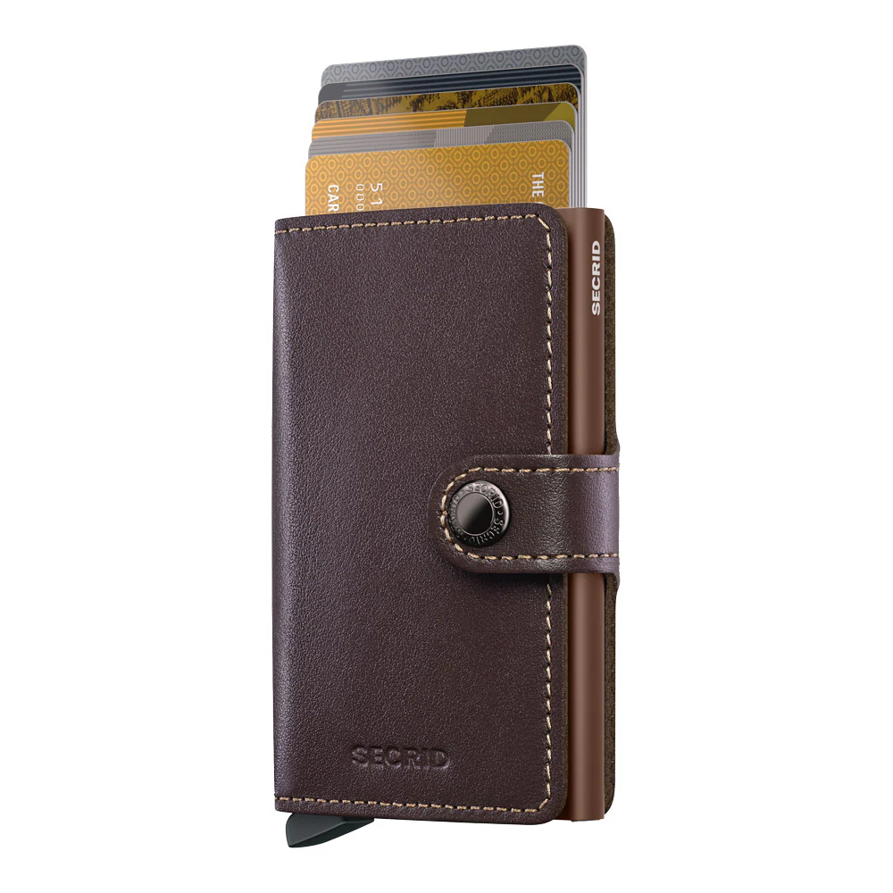 ארנק SECRID כרטיסים נשלפים Mini wallet Original Chocolate - Image 2
