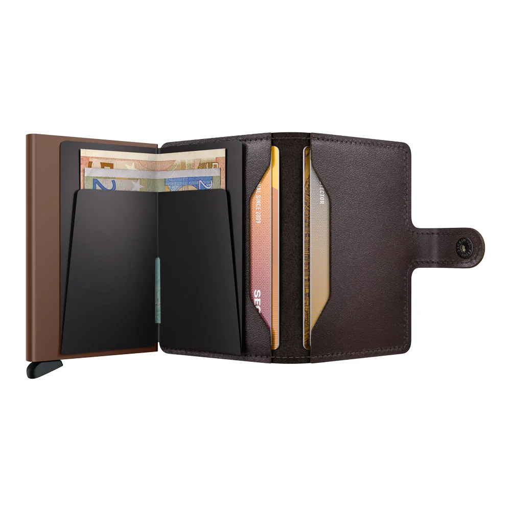 ארנק SECRID כרטיסים נשלפים Mini wallet Original Chocolate - Image 4