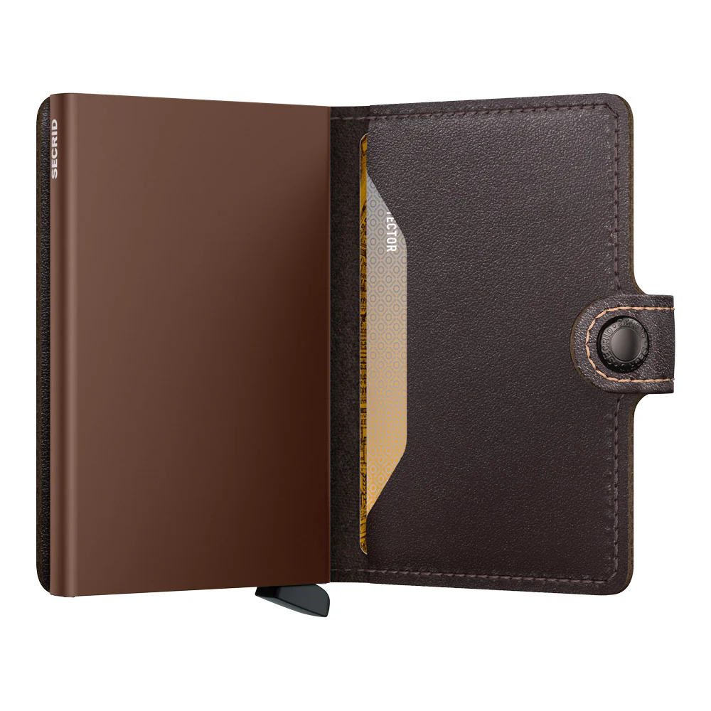 ארנק SECRID כרטיסים נשלפים Mini wallet Original Chocolate - Image 5