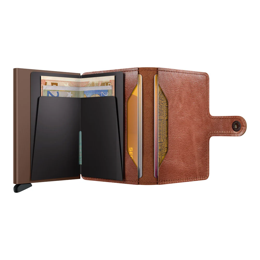 ארנק SECRID כרטיסים נשלפים Mini wallet Vintage Cognac-Brown - Image 3