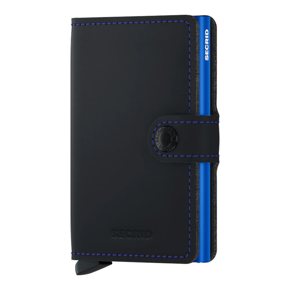 ארנק SECRID כרטיסים נשלפים Miniwallet Matte Black & Blue