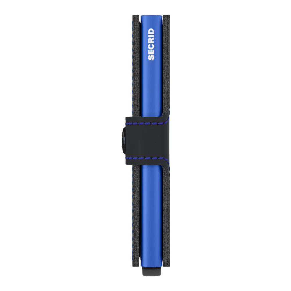 ארנק SECRID כרטיסים נשלפים Miniwallet Matte Black & Blue - Image 5