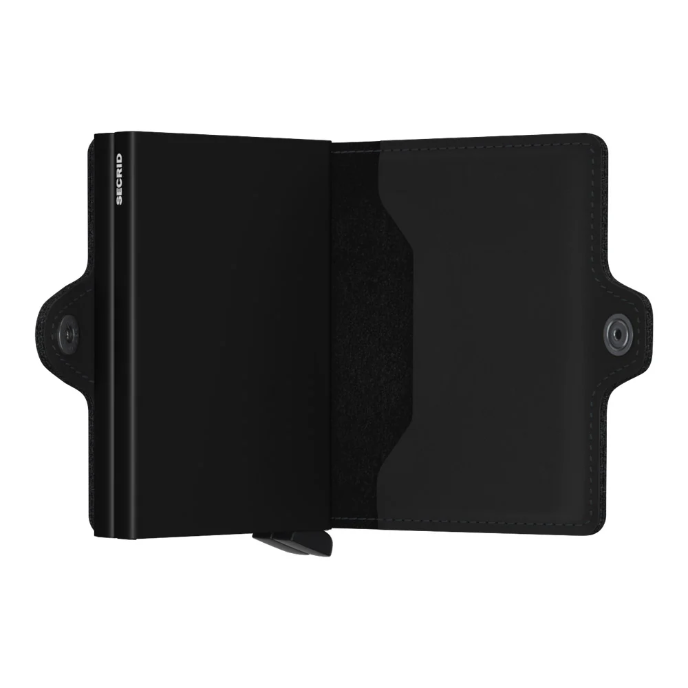 ארנק כרטיסים נשלפים SECRID TWIMWALLET מעור בצבע שחור מט - Image 4