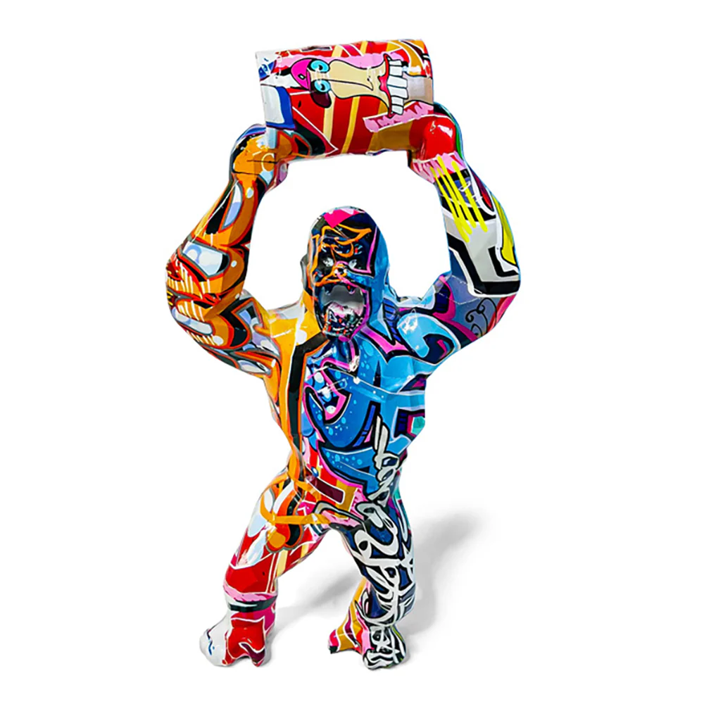 פסל גורילה Pop Art יוקרתי