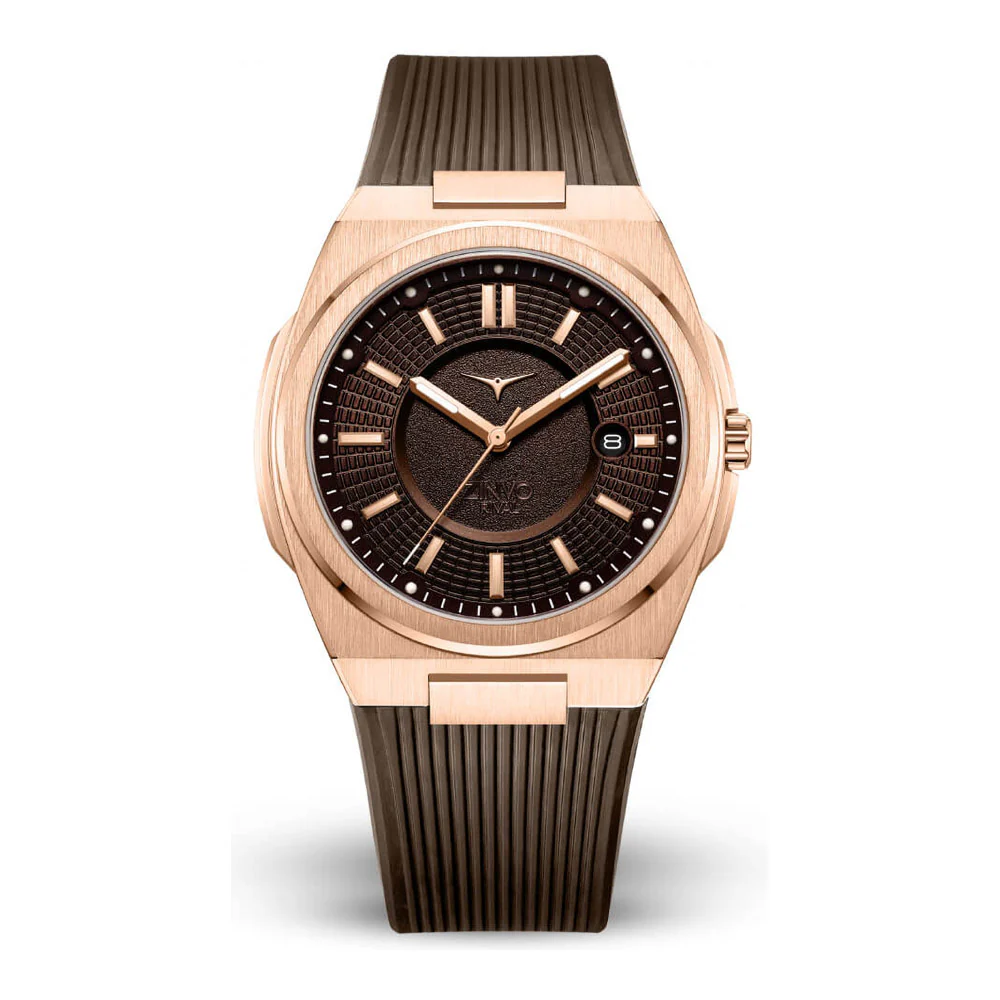 שעון יד לגבר ZINVO מסדרת RIVAL דגם ROSE GOLD - Image 5