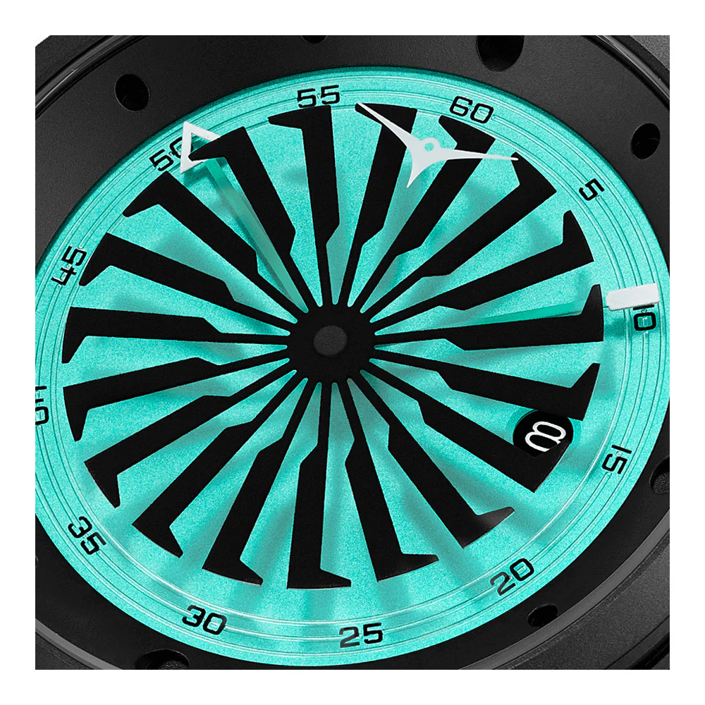 שעון יד לגבר ZINVO מסדרת BLADE דגם CYAN - Image 3