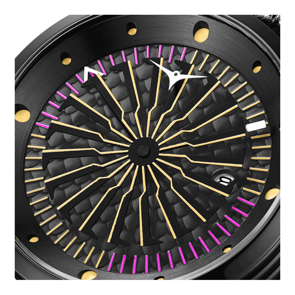 שעון יד לגבר ZINVO מסדרת BLADE דגם Cobra Black - Image 3