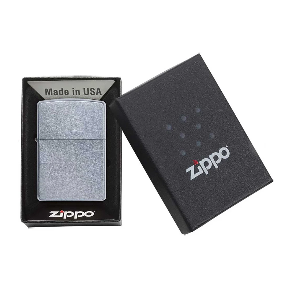 מצית זיפו 207 בצבע כסף מוברש - Image 3
