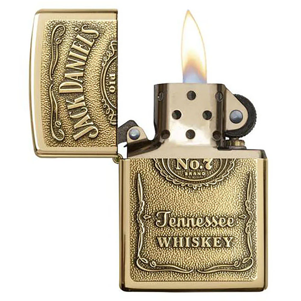 מצית זיפו מוזהבת - JACK DANIELS - Image 3