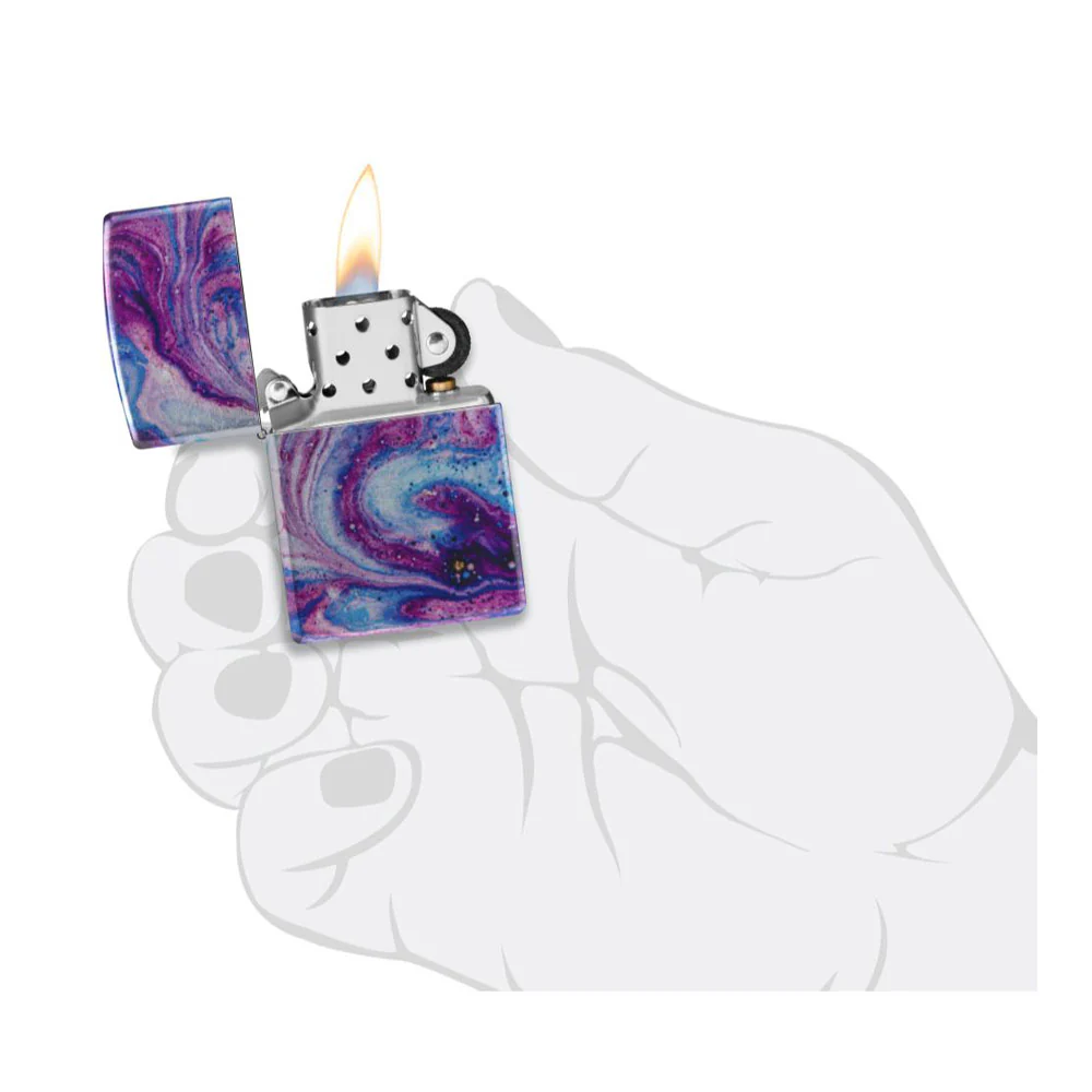 מצית זיפו ערפילית חלל סגולה - Image 7