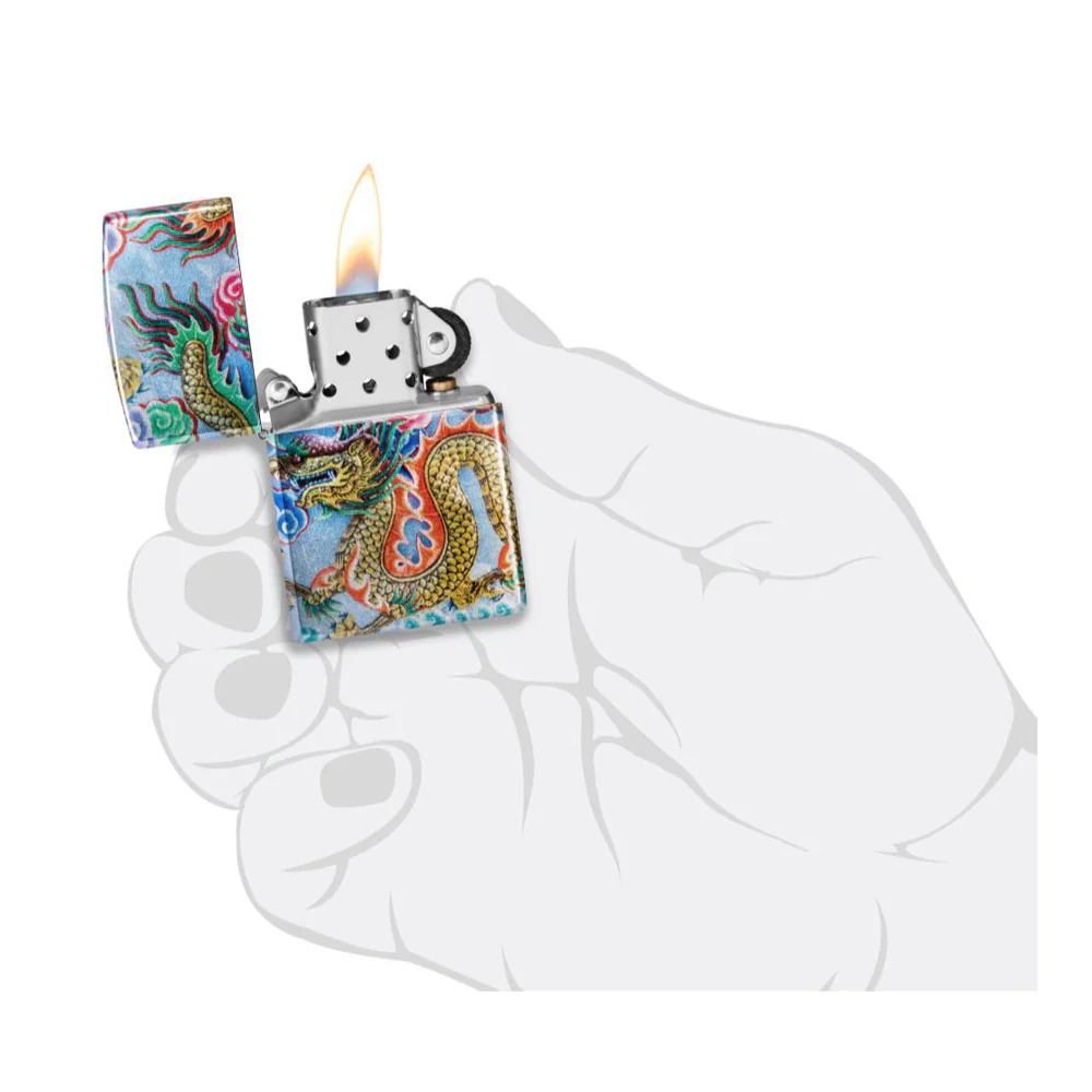 מצית זיפו דרקון 360° - Image 8