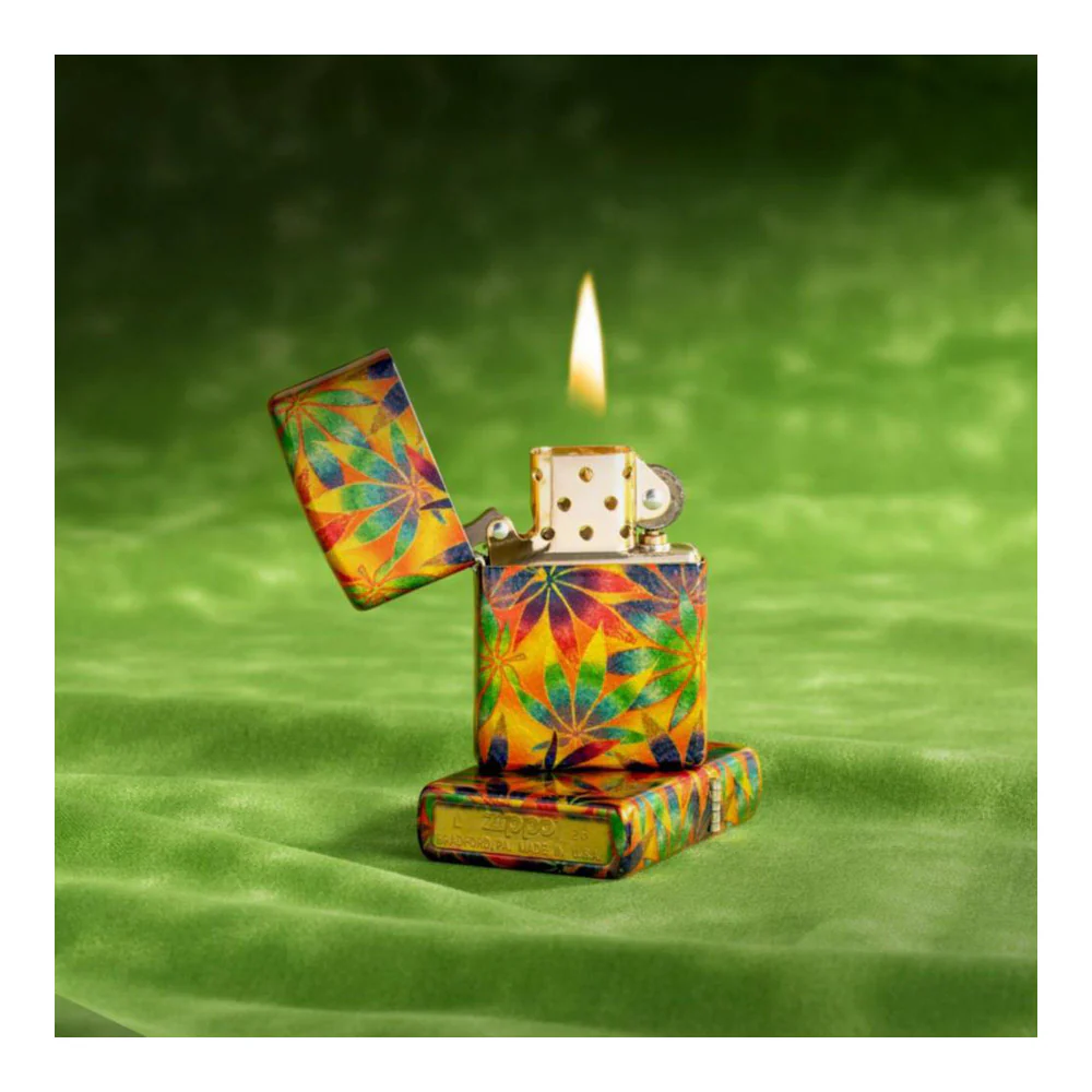 מצית זיפו קנאביס צבעי סתיו - Image 10