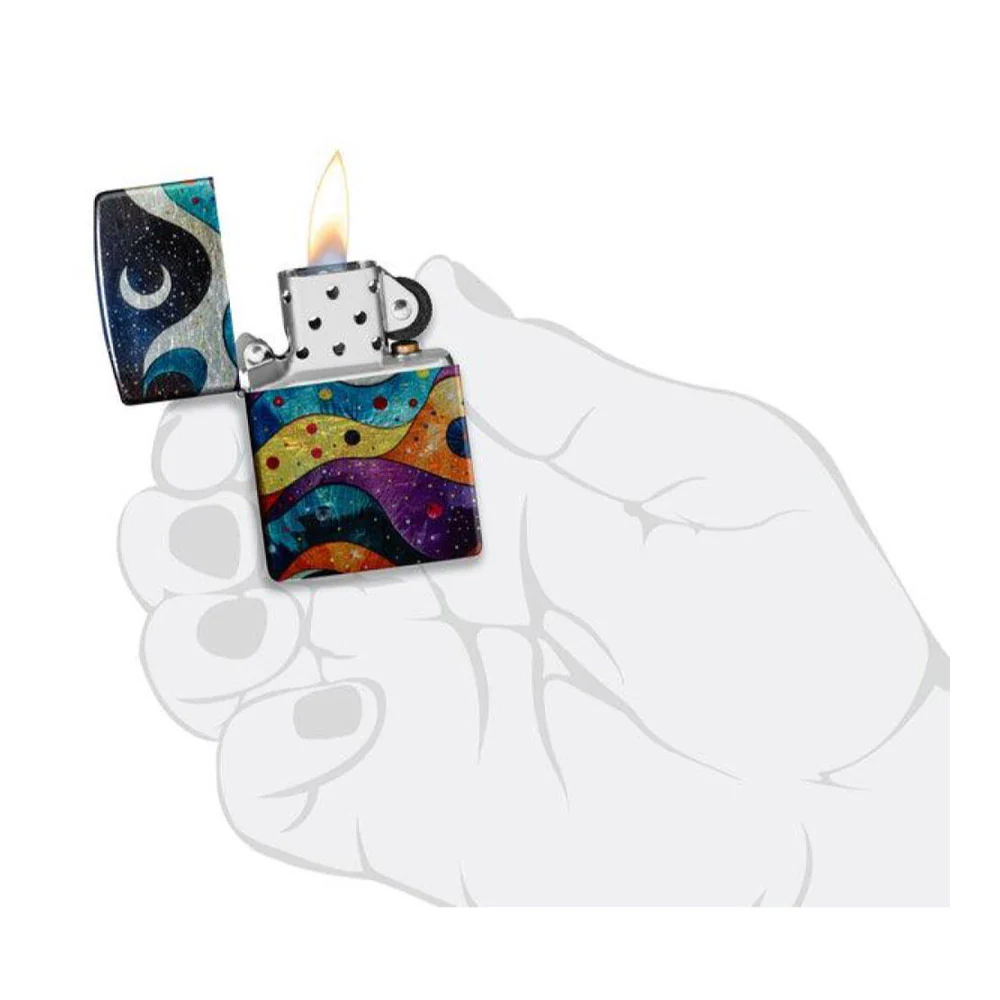 מצית זיפו חלל אבסטרקטי - Image 9