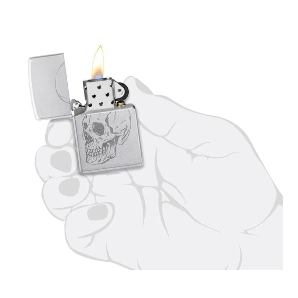 מצית זיפו גולגולת נקי - Image 6