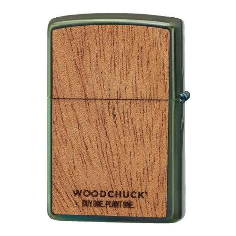 מצית זיפו WOOD CHUCK ירוקה - Image 3