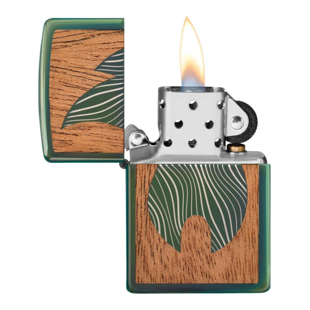 מצית זיפו WOOD CHUCK ירוקה - Image 5
